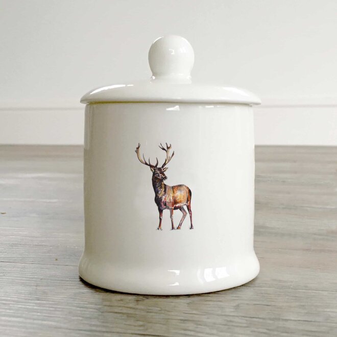 Stag Sugar & Condiment Pot in a Gift Box