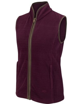 Stenton Ladies Fleece Gilet - Merlot XL