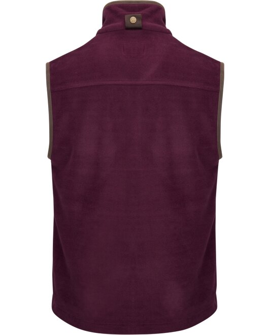 Stenton Technical Fleece Gilet - Merlot L - image 2