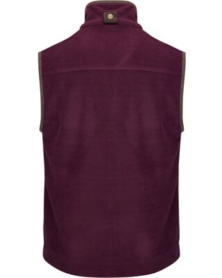 Stenton Technical Fleece Gilet - Merlot L - image 2