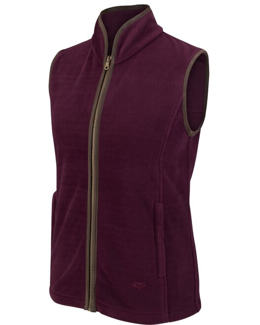 Stenton Technical Ladies Fleece Gilet - Merlot L