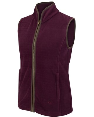 Stenton Technical Ladies Fleece Gilet - Merlot L