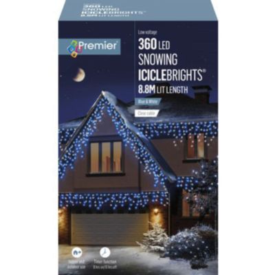 360 Supabright Snowing Icicles (Blue & White)