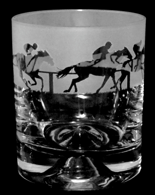 T17 AT THE RACES WHISKY TUMBLER
