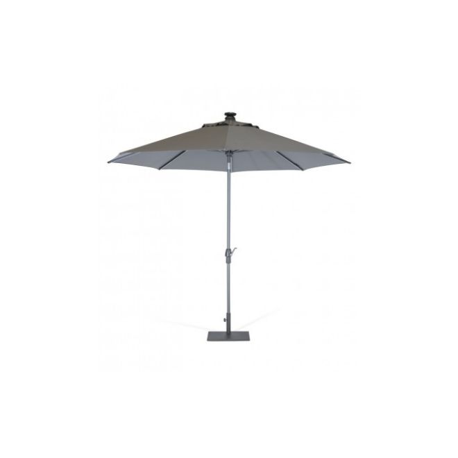 TAUPE 3.0m Wind Up Auto Tilt Grey frame / Taupe Canopy