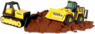 Tonka Twins Bulldozer + Yellow Loader - image 2