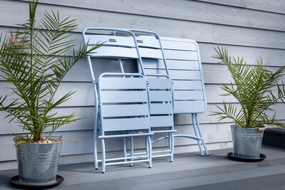 Urban Folding Bistro Set Duck Egg - image 3