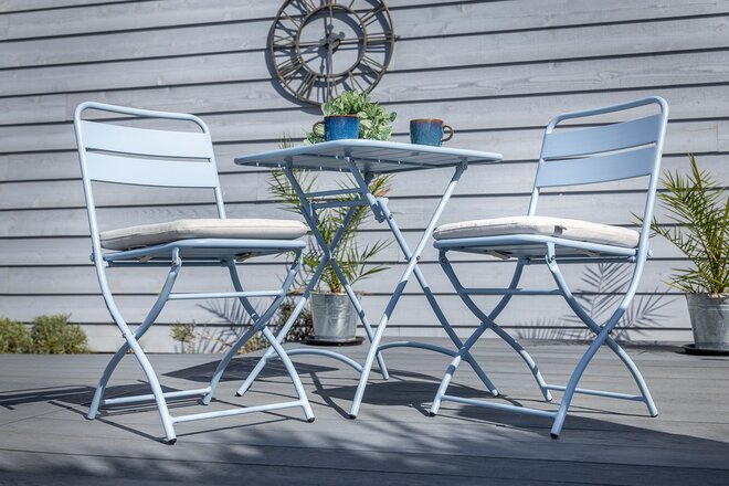 Urban Folding Bistro Set Duck Egg - image 6