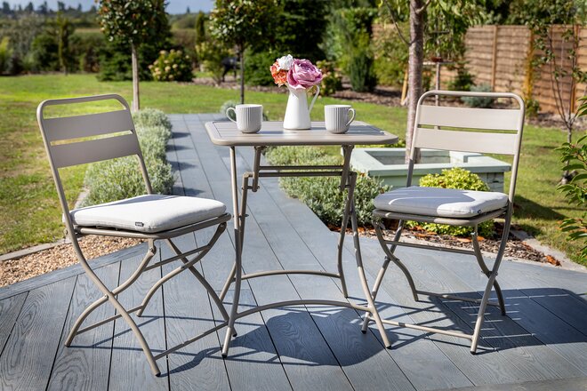 Urban Folding Bistro Set Latte - image 4