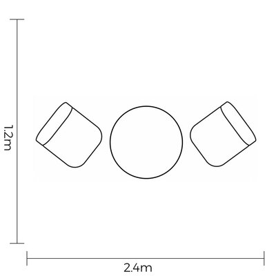 Urban Folding Bistro Set Sage - image 5