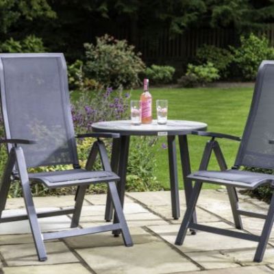 Anthracite discount bistro set