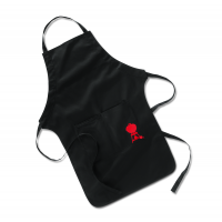 Weber Apron - Blk w Red Kettle