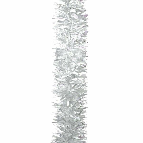 White Tinsel Garland